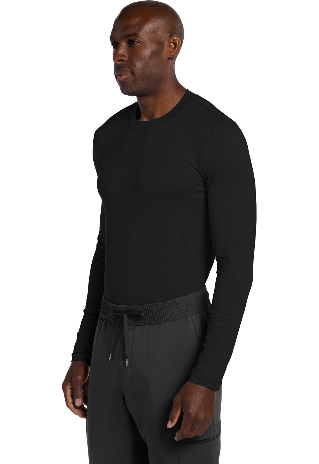 Cherokee Basics Men's Long Sleeve Underscrub Knit Tee