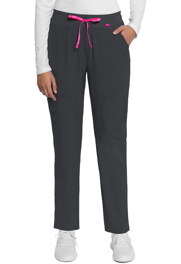 Med Couture Mid Rise Drawstring Tapered Leg Pant