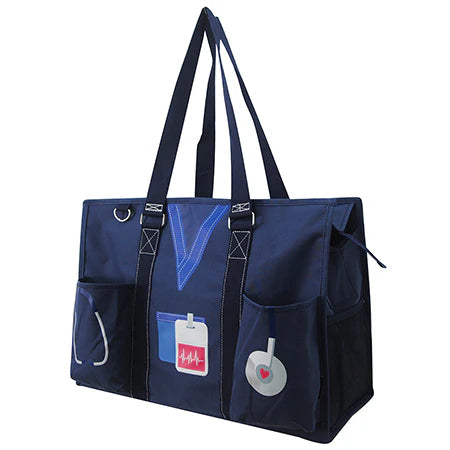 Navy Nurse Life - Large Organizer Tote Bag