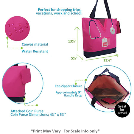 Hot Pink Nurse Life - Tote Bag