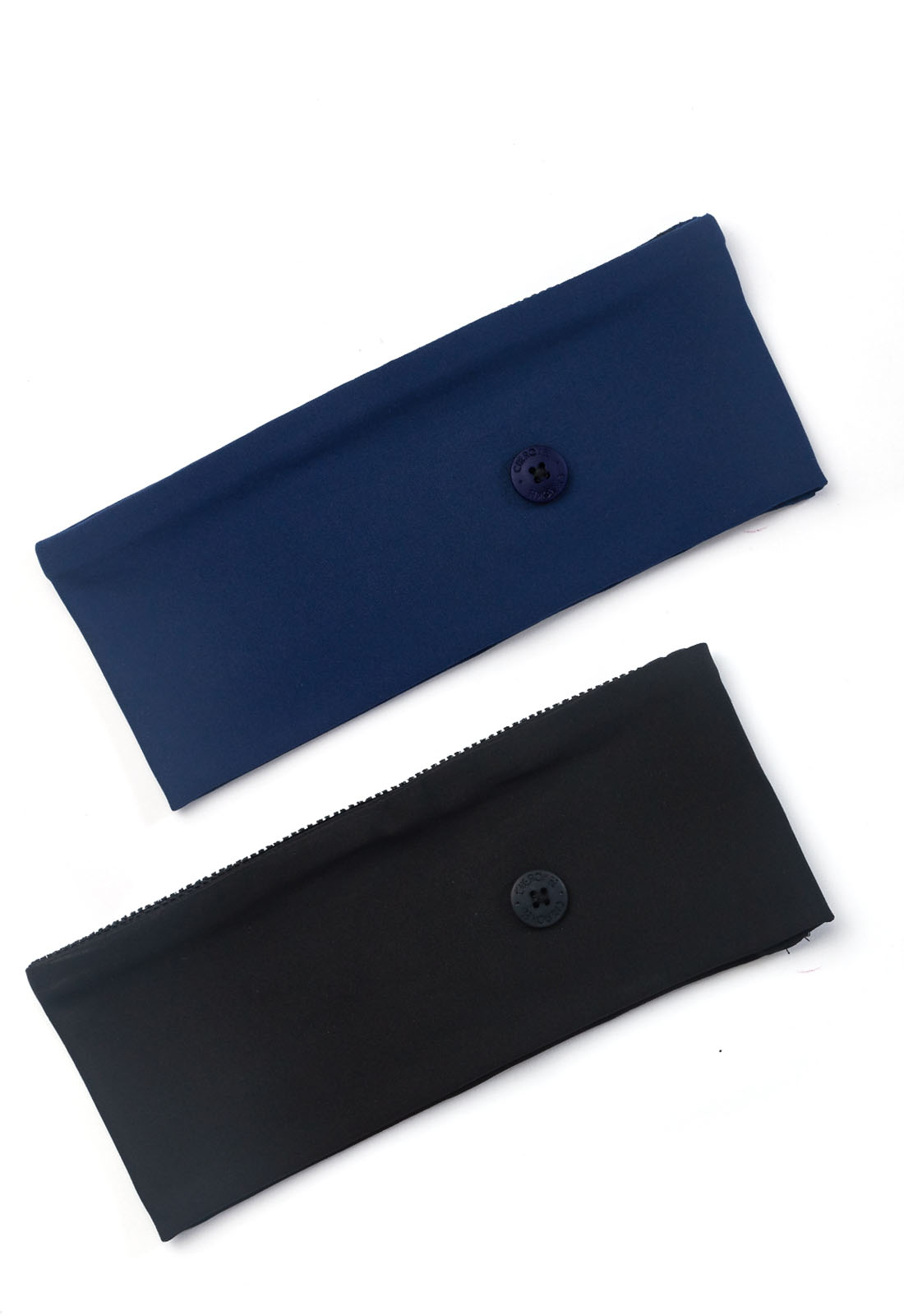 Cherokee "Straight Up Headband" (2 Pack - Navy & Black)